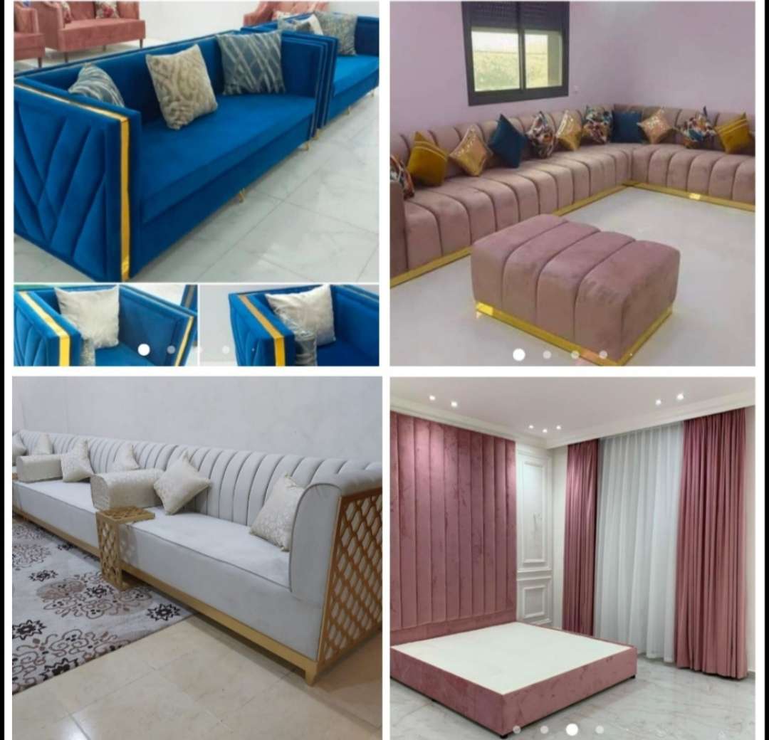 We Making New Arabic Sofa Carpet Curtain Wallpaper- Sofa Majlis Barkia-Paint- Korshi- Bed Woodflooring All Kinds Of Office - نقل العفش - في قطر