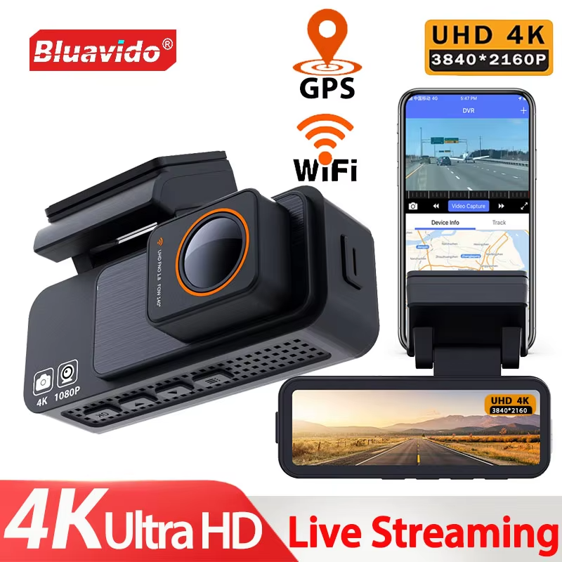 كاميرا داش 4K 3840*2160P مع مسجل GPS وواي فاي - التجارة الألكترونية - في قطر