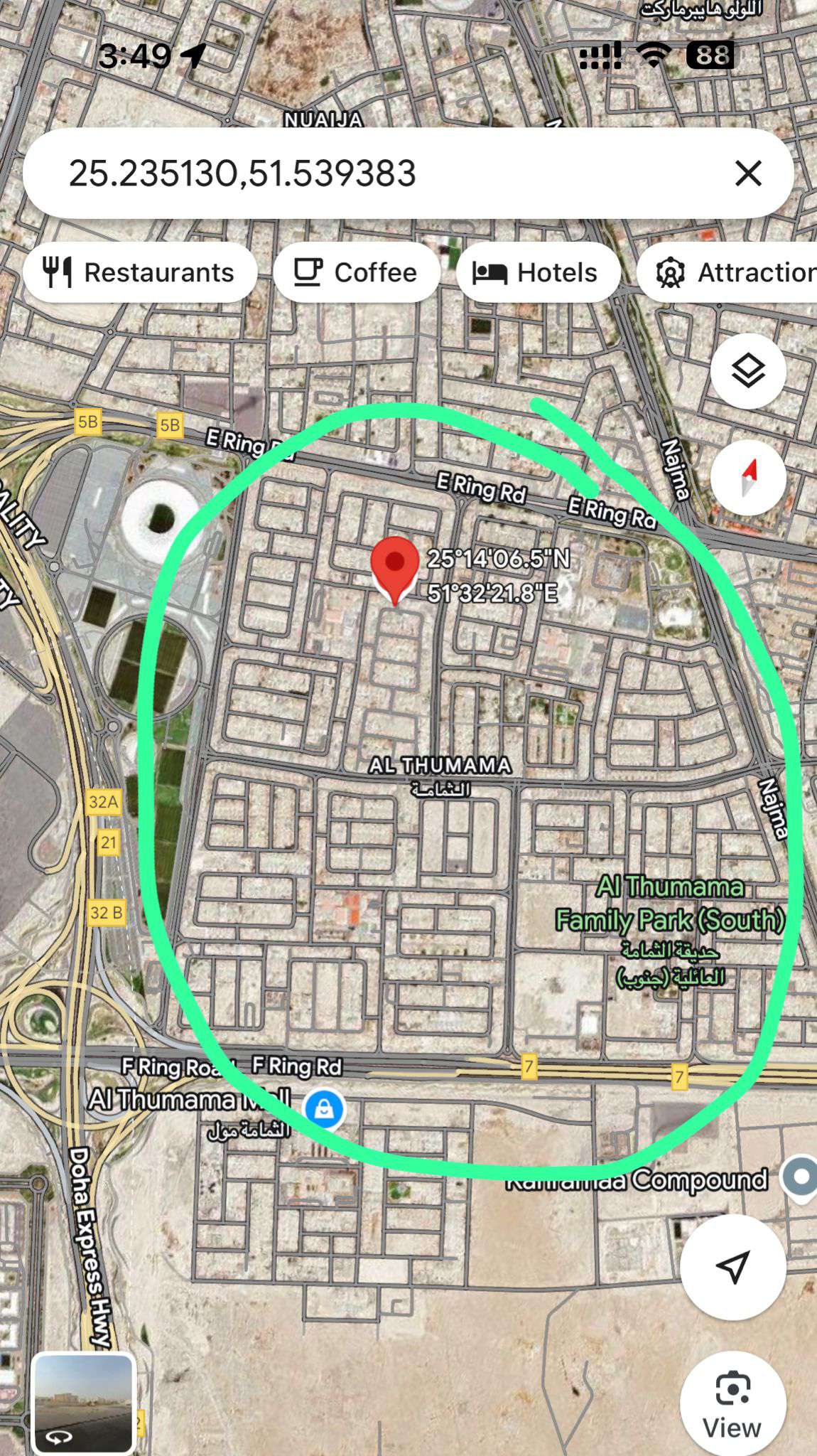 أرض سكنية للبيع في الصخامة - 566 م² - الظعاين - في قطر